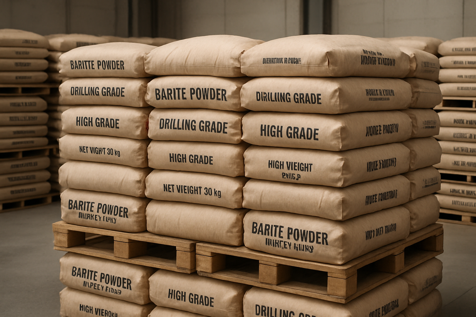 API grade barite sacks