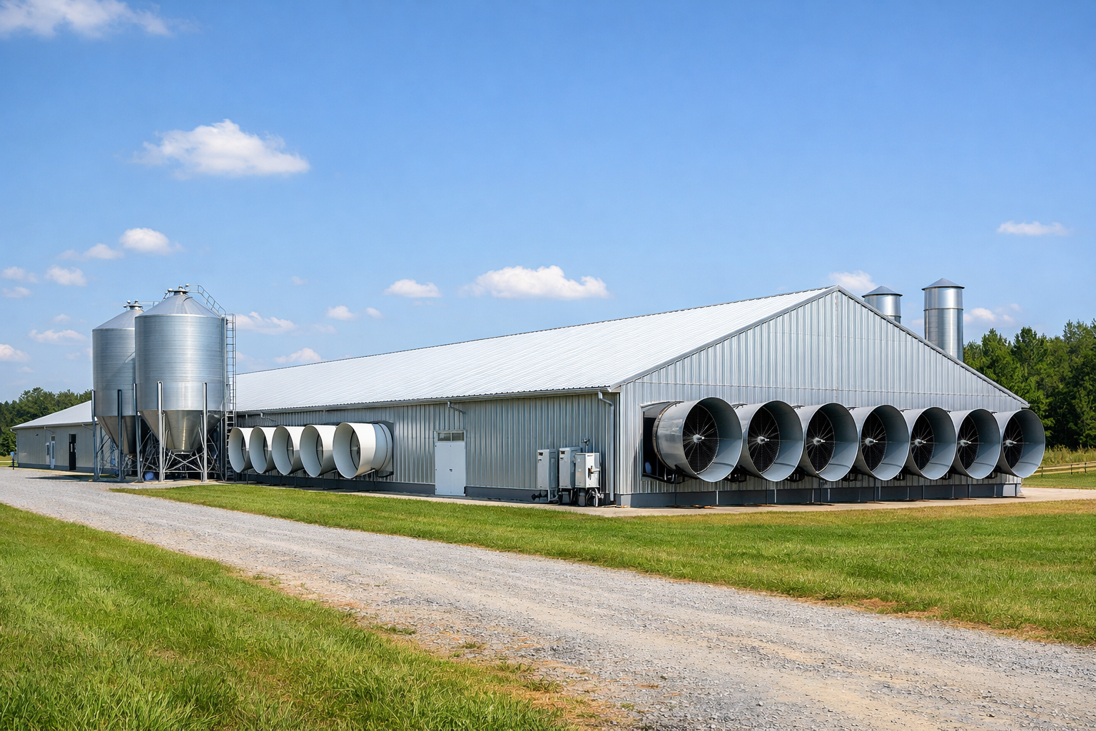 Modern poultry house
