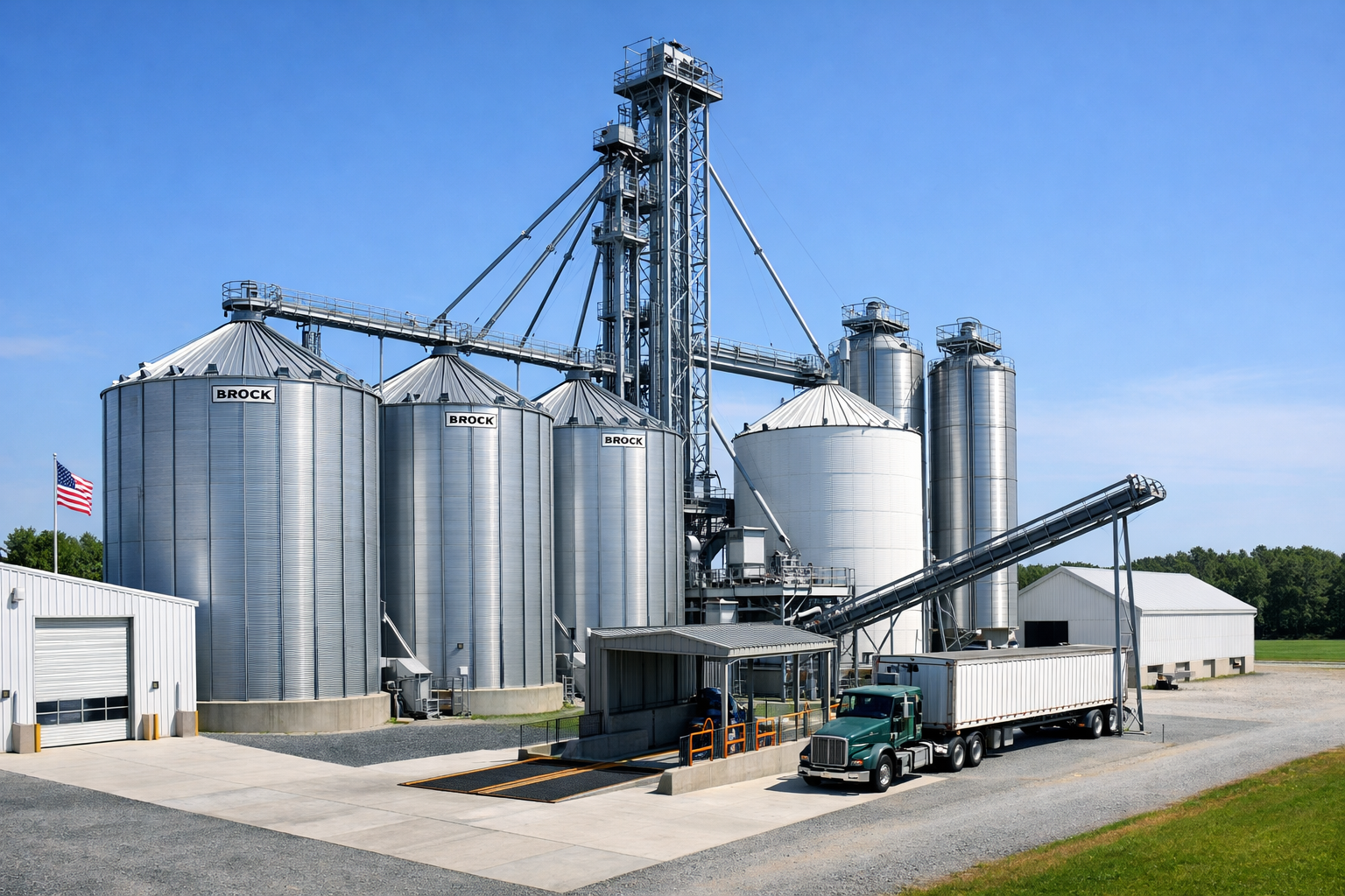 Specialized grain silo