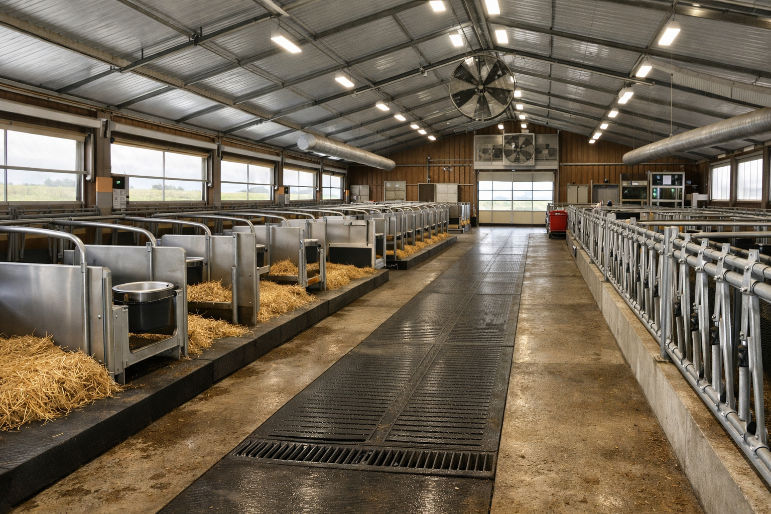 Specialized livestock barn