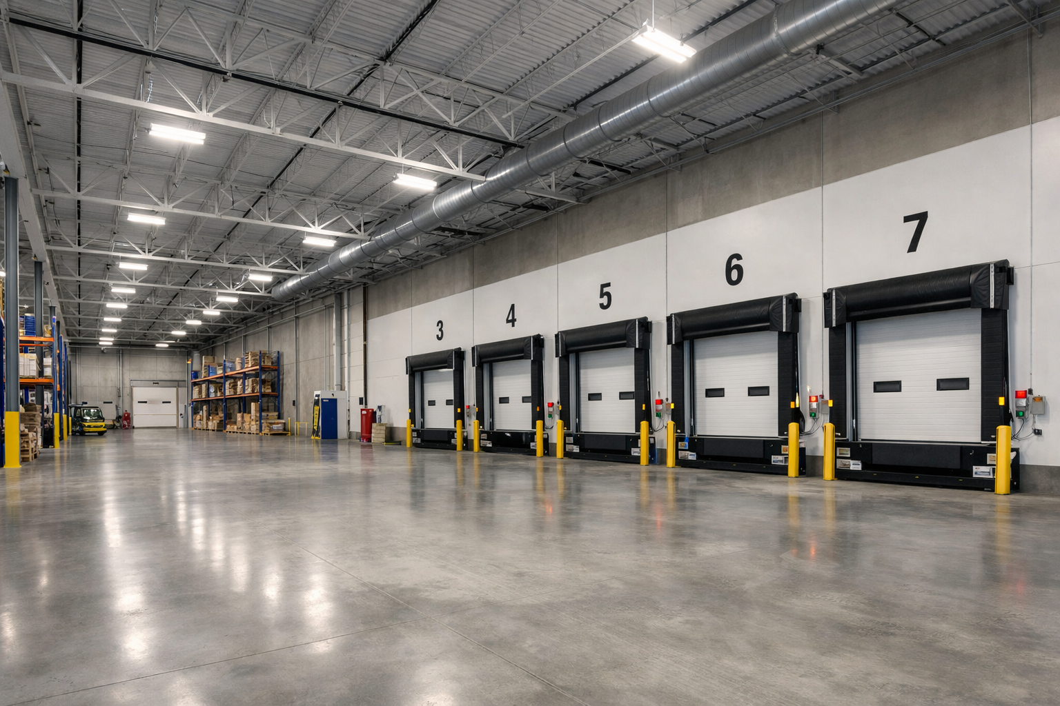 Modern warehouse or distribution center