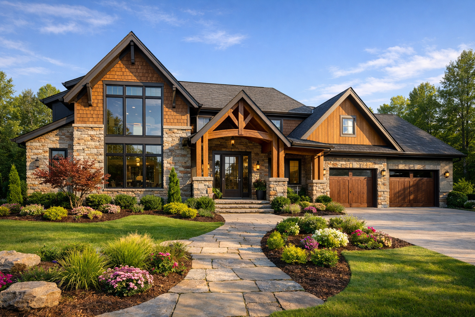 Modern custom-built single-family home