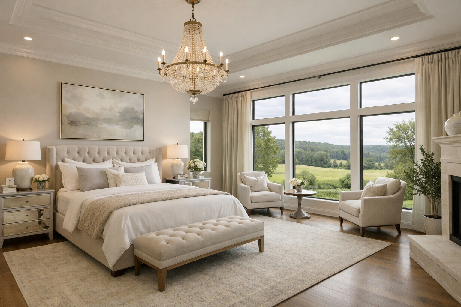 Spacious master bedroom