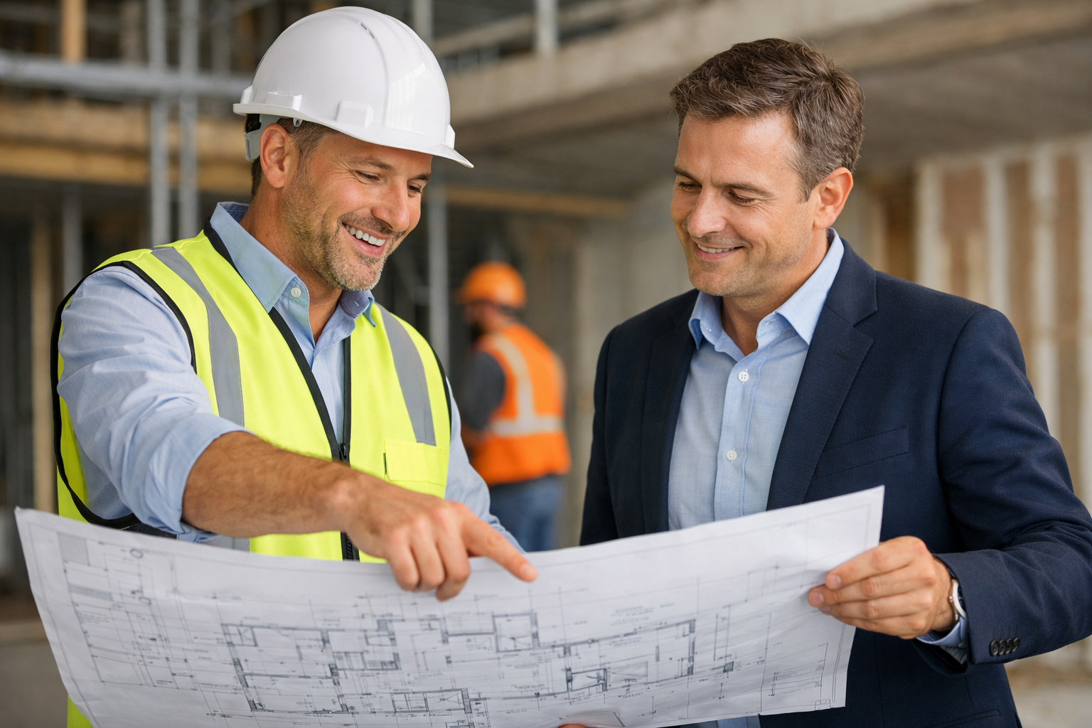 Construction manager with client